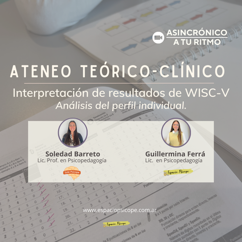Interpretación de resultados de WISC V. Análisis del perfil individual