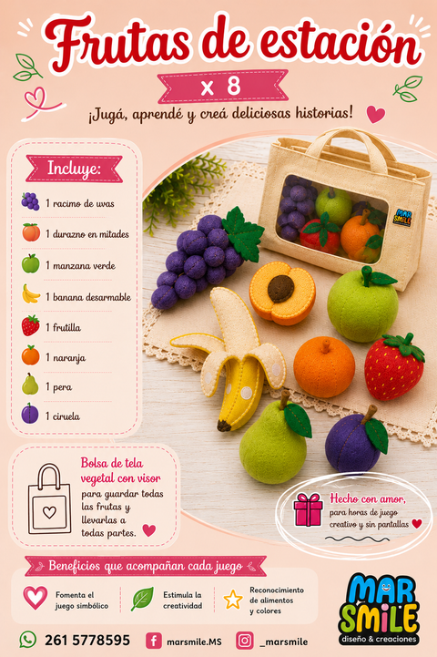 Set Frutas de Estación x 8