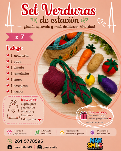 Set Verduras de Estación x 7