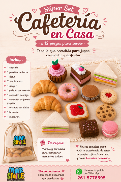 Súper set cafetería en casa