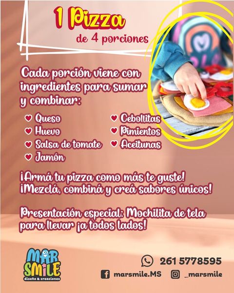 Set Pizza x 4 porciones