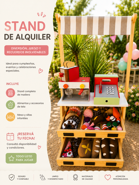 Alquiler Stand estilo parisino