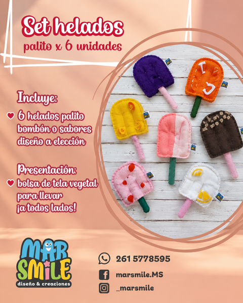Set Heladitos Palito x6 