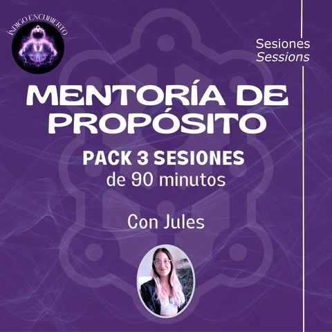 MENTORÍA DE PROPÓSITO- PACK DE 3 SESIONES