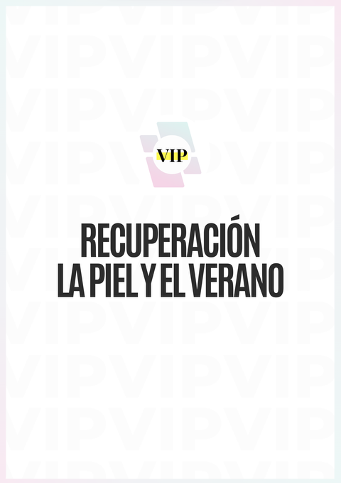 Ebook - Recuperación de la piel y el verano
