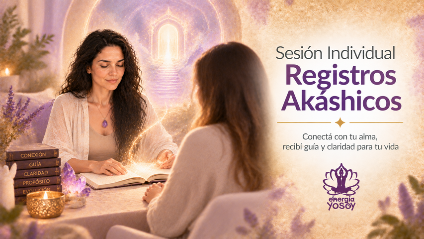 Sesión Lectura de Registros Akáshicos + Armonización energética - Sesión Online en vivo 1a1