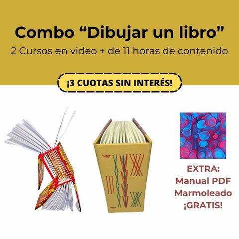 Combo Dibujar un libro 1 y 2 + Marmoleado