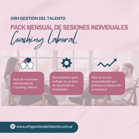 Pack mensual (4 sesiones de Coaching laboral)