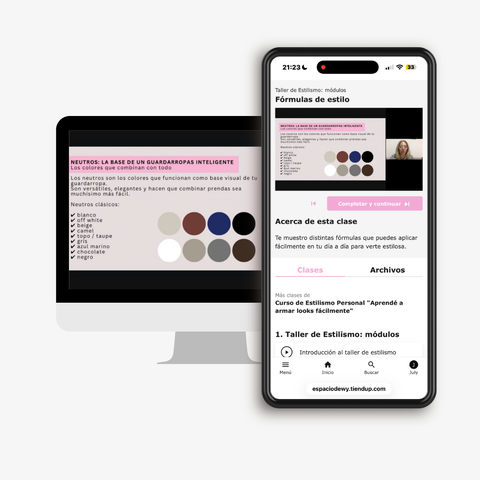 Curso online de estilo personal y armado de looks fáciles + BONUS de regalo