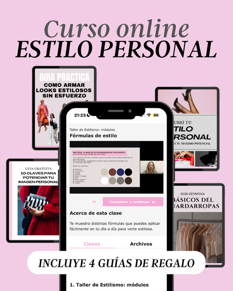 Curso online de estilo personal y armado de looks fáciles + BONUS de regalo