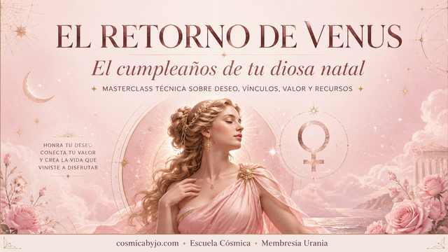 RETORNO DE VENUS: El Cumpleaños de tu Diosa Natal