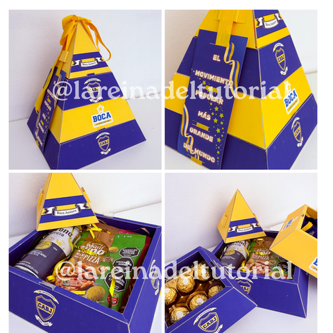 CAJA PIRAMIDE BOCA DE 27X27X27 CM