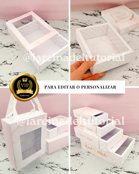 KIT CAJAS CON BORDES EDITABLES