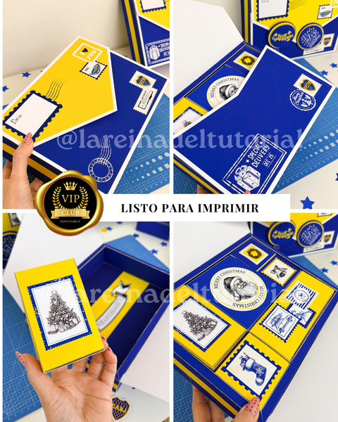 CAJA SOBRE SORPRESA BOCA NAVIDAD