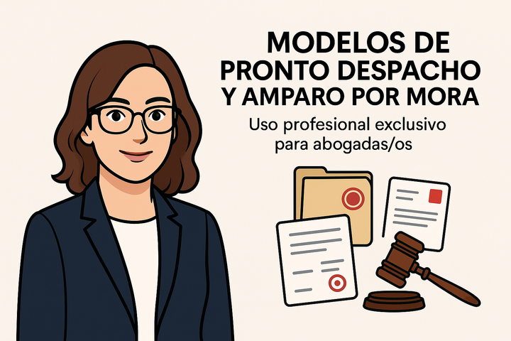 📄 Modelos de Pronto Despacho y Amparo por Mora