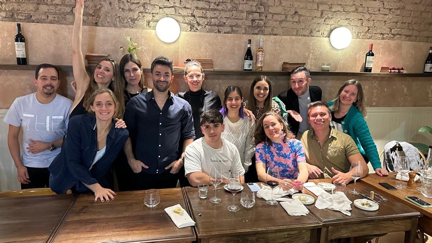 Cena de amigos de membresías