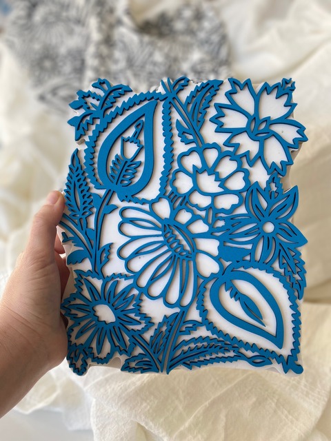 Rapport con flores extra grande