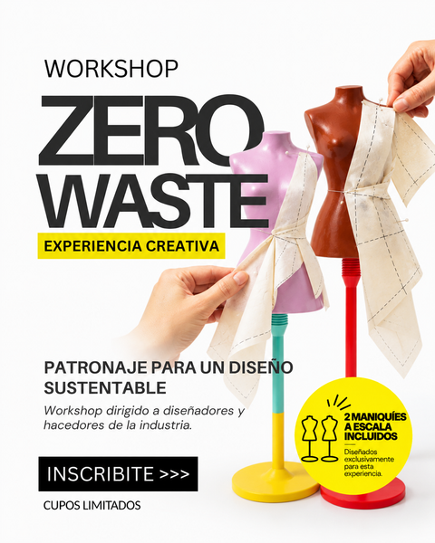 WORKSHOP ZERO WASTE | Inscripción DÚO + 2 kits con maniquí a escala