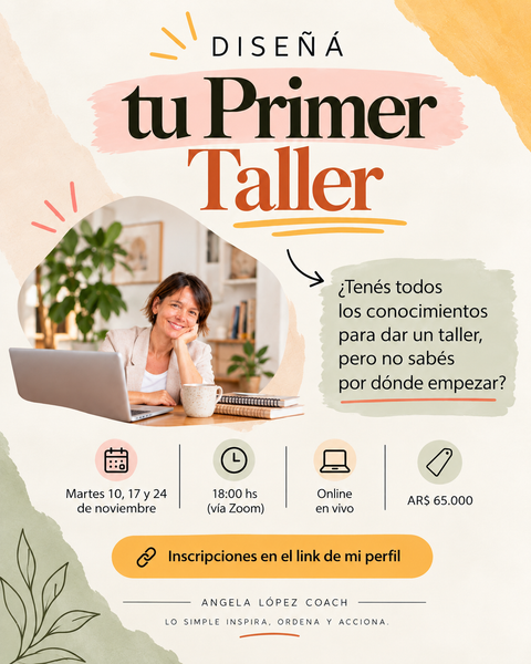 Aprendé a Diseñar tu Primer Taller - En Vivo
