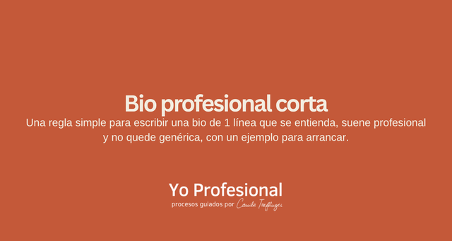 Bio profesional corta