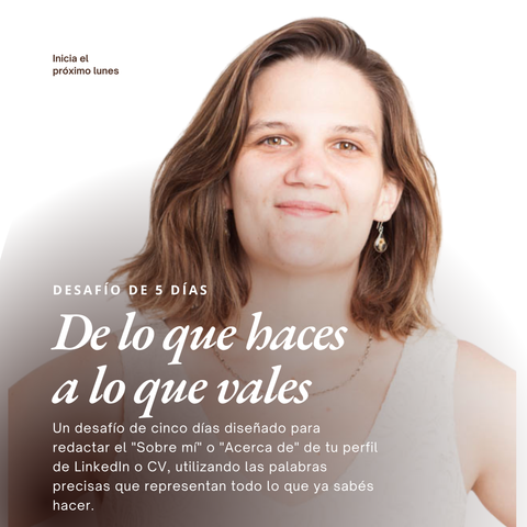 De lo que haces a lo que vales