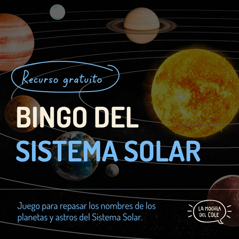 Bingo del SISTEMA SOLAR