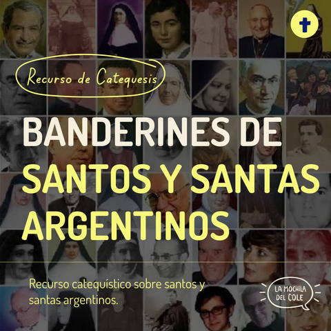 Banderines de SANTOS Y SANTAS ARGENTINOS