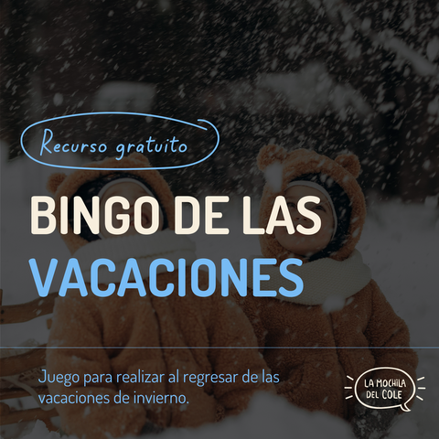 Bingo de las VACACIONES
