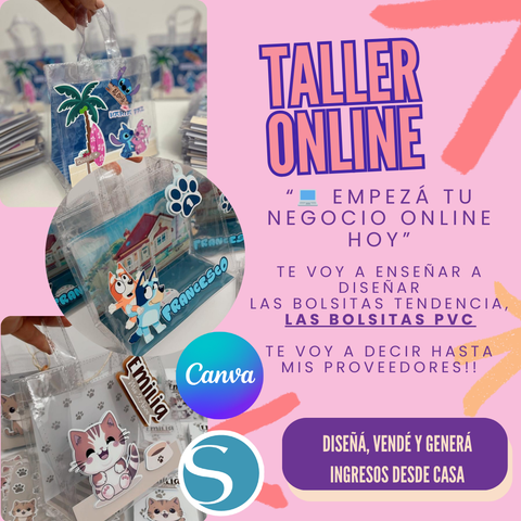TALLER ONLINE BOLSITAS PVC