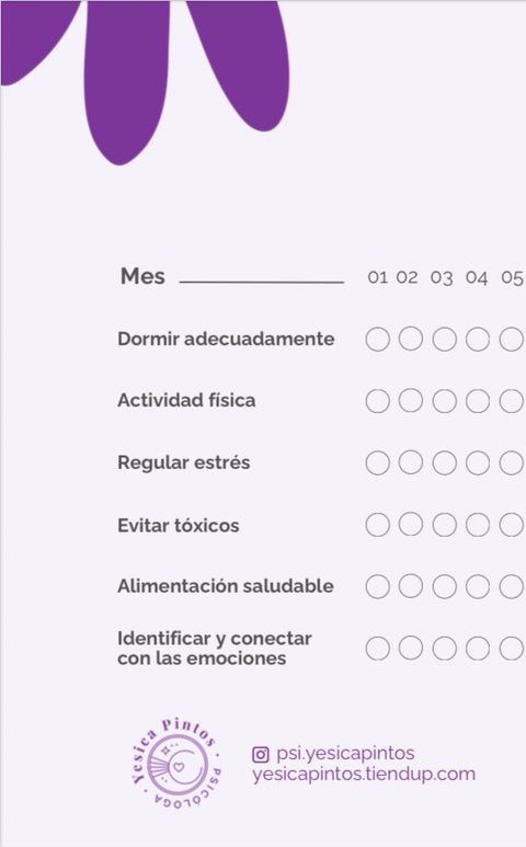 TRACKER HÁBITOS SALUDABLES
