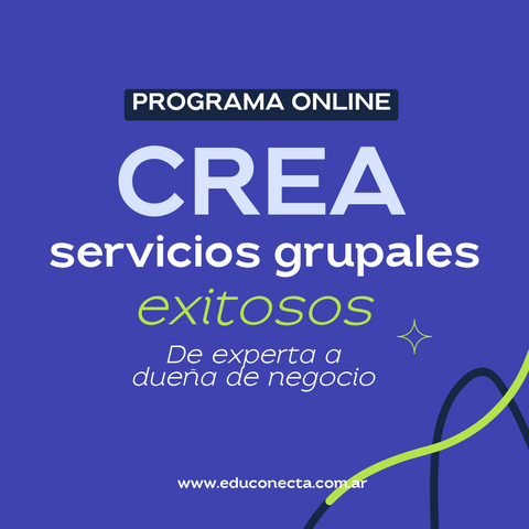 PROGRAMA - De experta a dueña de negocio: creá servicios grupales exitosos - 4° edición 2024