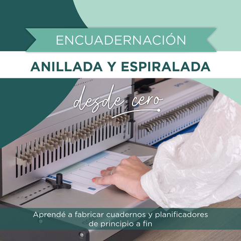 Encuadernación anillada y espiralada desde cero