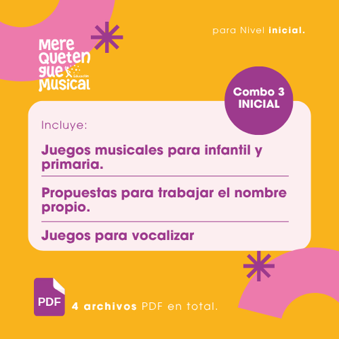 COMBO Nº3 PARA NIVEL INICIAL