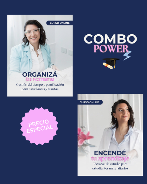Combo POWER: Organizá tu semana + Encendé tu aprendizaje 