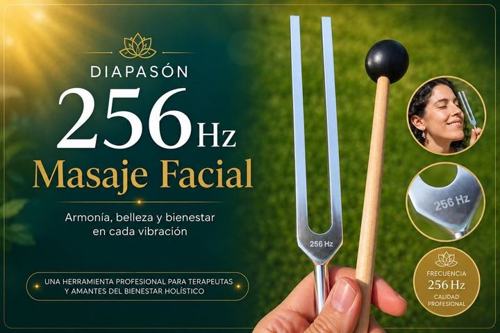 Kit Frecuencia 256 · Diapasón + Especialización en Masaje Facial