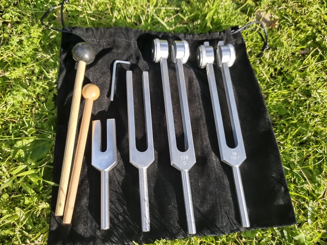 Set Profesional de 4 Diapasones Terapéuticos 