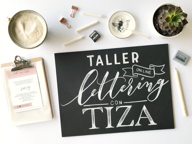 Taller On-line de Lettering con Tiza sobre Pizarra