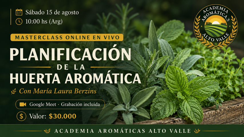 Masterclass Planificación de la Huerta Aromática
