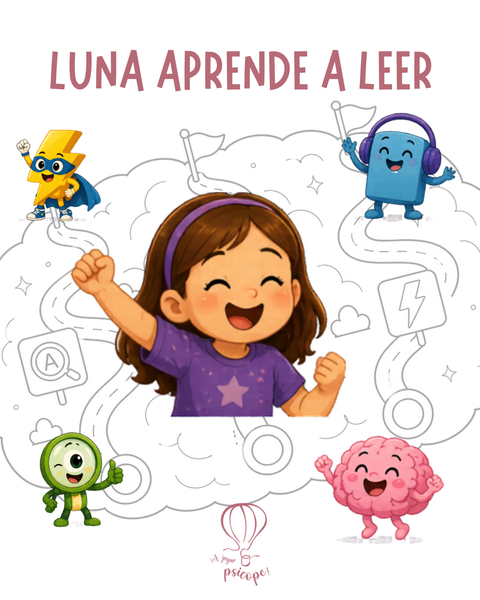 Luna aprende a leer