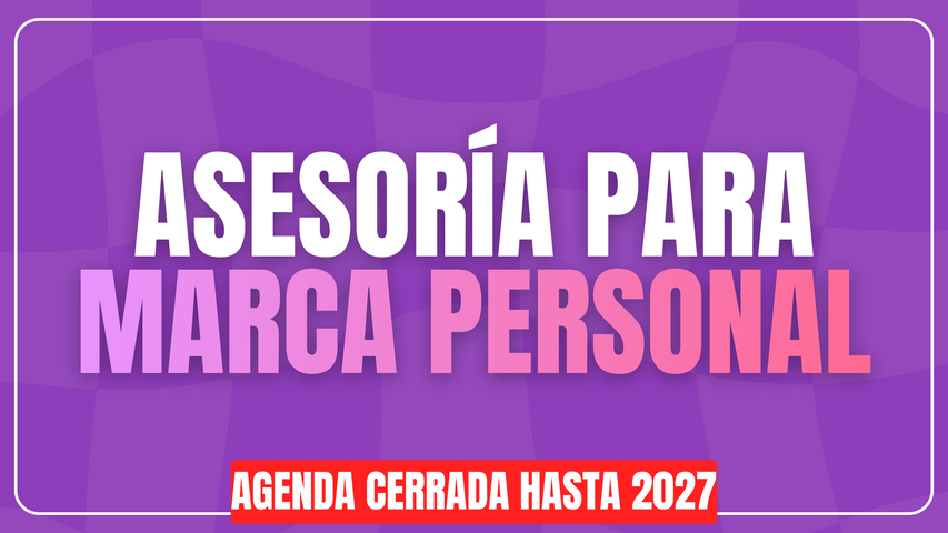 Asesoría para Marcas Personales