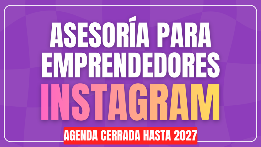 Asesoría para emprendedores - Instagram