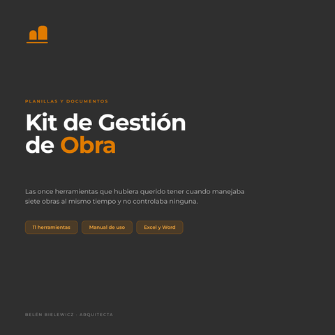 KIT completo gestion de obra