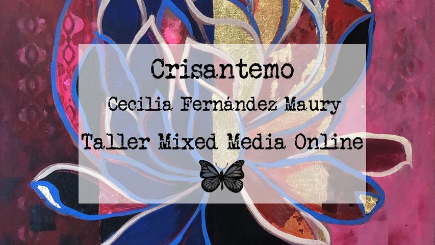 Taller Mixed Media Crisantemos