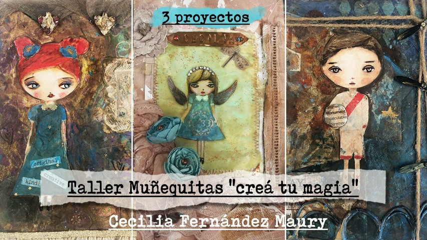 Taller Mixed Media y creatividad! - Muñequitas :