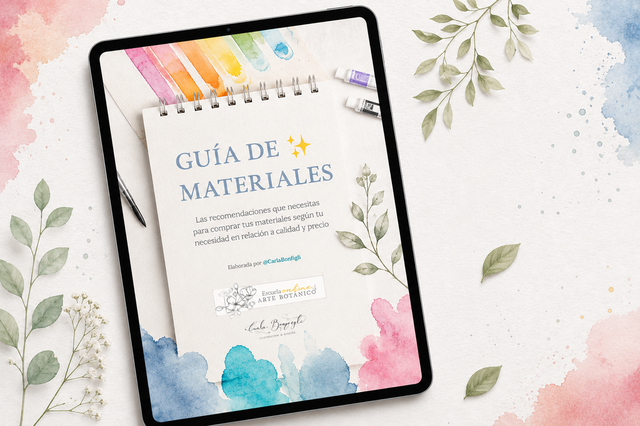 Guía gratuita de materiales para pintar con acuarela