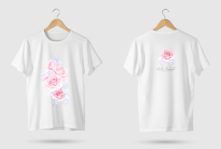 Remera rosas