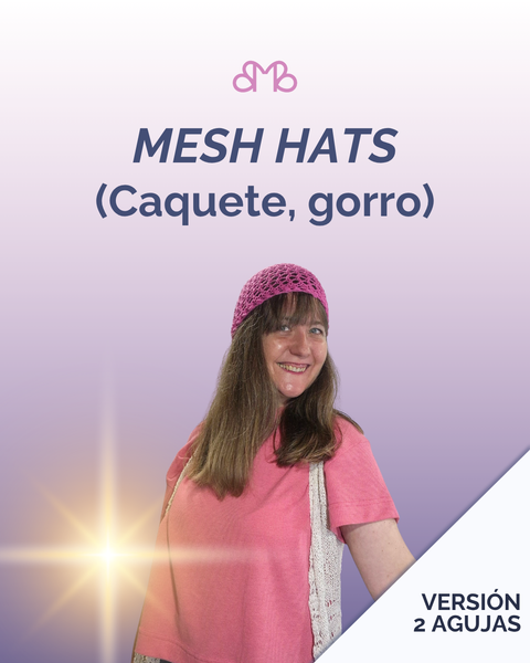 Mesh Hats – Casquete/gorro calado en dos agujas