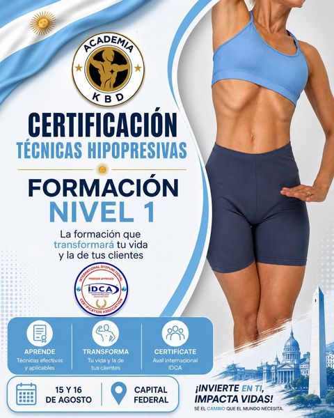 AGOSTO PRESENCIAL CABA: Certificación Internacional en Técnicas Hipopresivas KBD Nivel 1