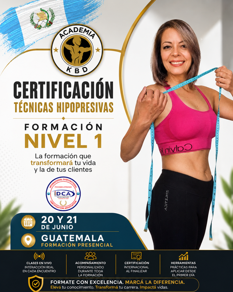 JUNIO GUATMALA: Certificación en Técnicas Hipopresivas KBD Nivel 1