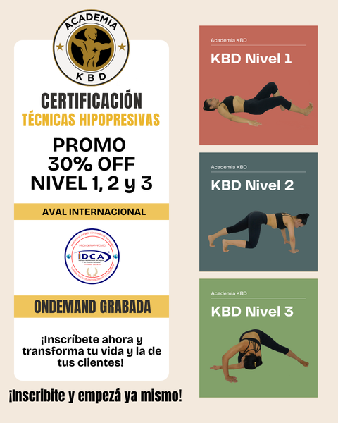PROMO 3 NIVELES 30% OFF: Certificación Internacional NIVEL 1, 2 y 3 + KBD Elemetum Bonificado
